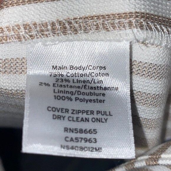 Nordstrom Signature Stripe Bottom Front Dress Womens Size 16 - Picture 12 of 14